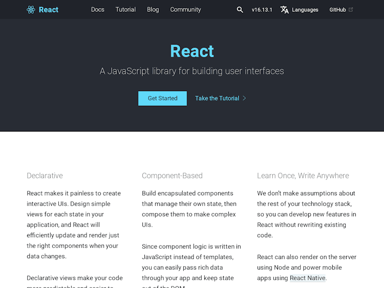 React